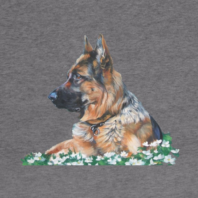 German Shepherd Fine Art Paintinglove ger by LASHEPARD